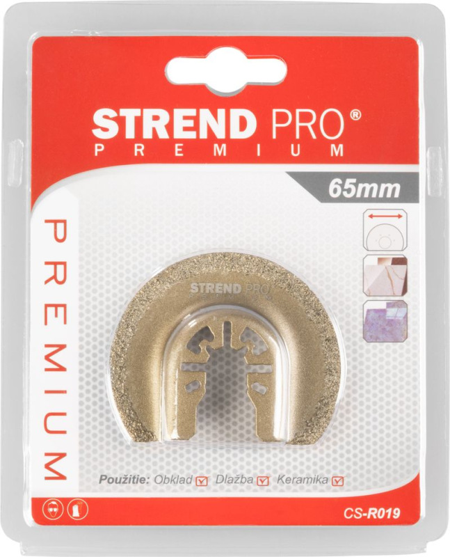 Nástroj Strend Pro CS-R019 pílový list - polkruh karbidový, na multibrúsku, 65 mm, G50 3