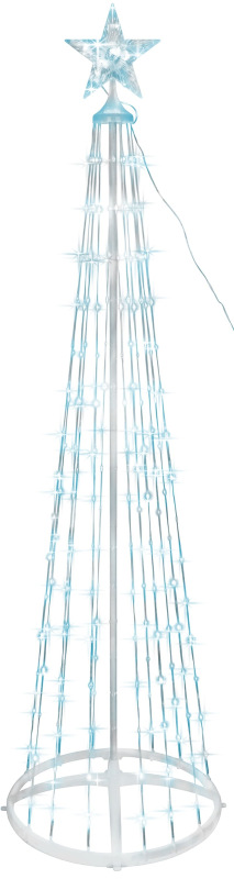 Dekorácia MagicHome Vianoce, stromček, 190xLED, studená biela, plast-meď, 50x180 cm