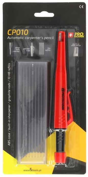 Automatická tesárska ceruzka PRO+, 10 náplní 2