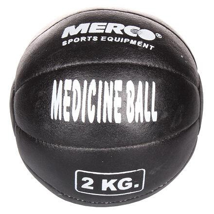 Merco Black Leather kožená medicinbalová lopta 2 kg