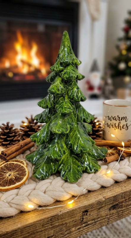 Dekorácia MagicHome Vianoce, Stromček, 10.5x11x15 cm 1