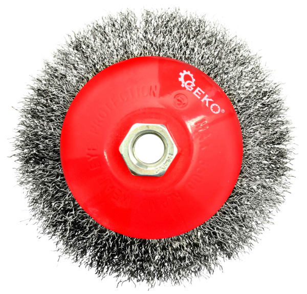 Kartáč miskový oceľový 125 mm x M14 Fe 0,3 mm, GEKO 1