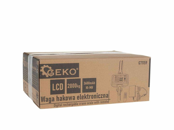 Elektronická háková váha s diaľkovým ovládaním 2000 kg, GEKO 1
