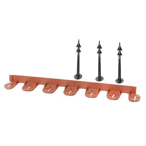 Obruba PalisGarden 3,00 m, terracotta, bal. 5 ks 600x38x90 mm, UV, 12 tŕňov