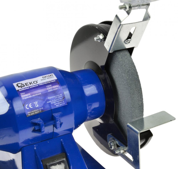 Stolová brúska dvojkotúčová 150W, 150 x 16 x 12,7 mm, GEKO 2