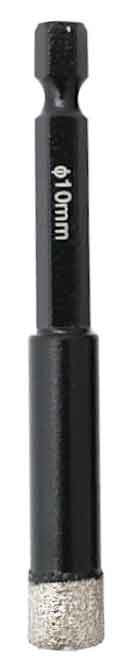Diamantový vrták do gresu 10 mm, upnutie 6-HRAN 3/8, XL-TOOLS 1