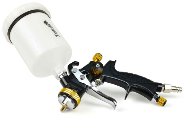 Striekacia pištoľ s technológiou LVLP, horná nádobka 600ml, tryska 2.0 mm, TVARDY 2