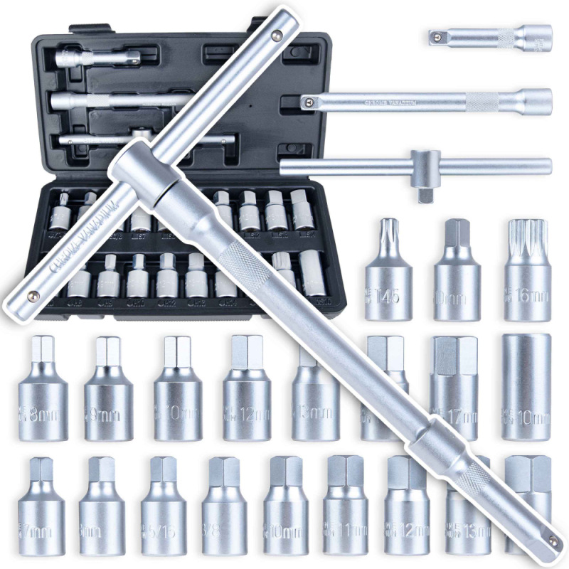 Sada kľúčov na olejové zátky, 23-dielna, GEKO