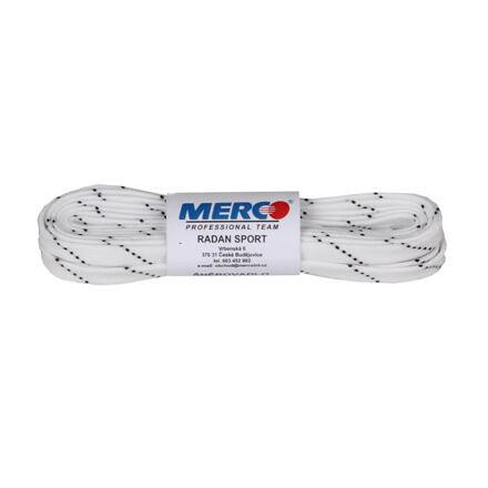 Merco PHE šnúrky do korčúľ, nevoskované biela 310CM