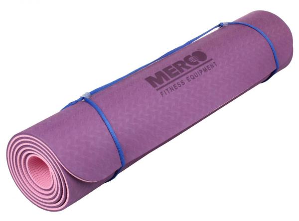 Merco TPE Yoga II karimatka s obalom 183 x 61 x 0,6 cm fialová