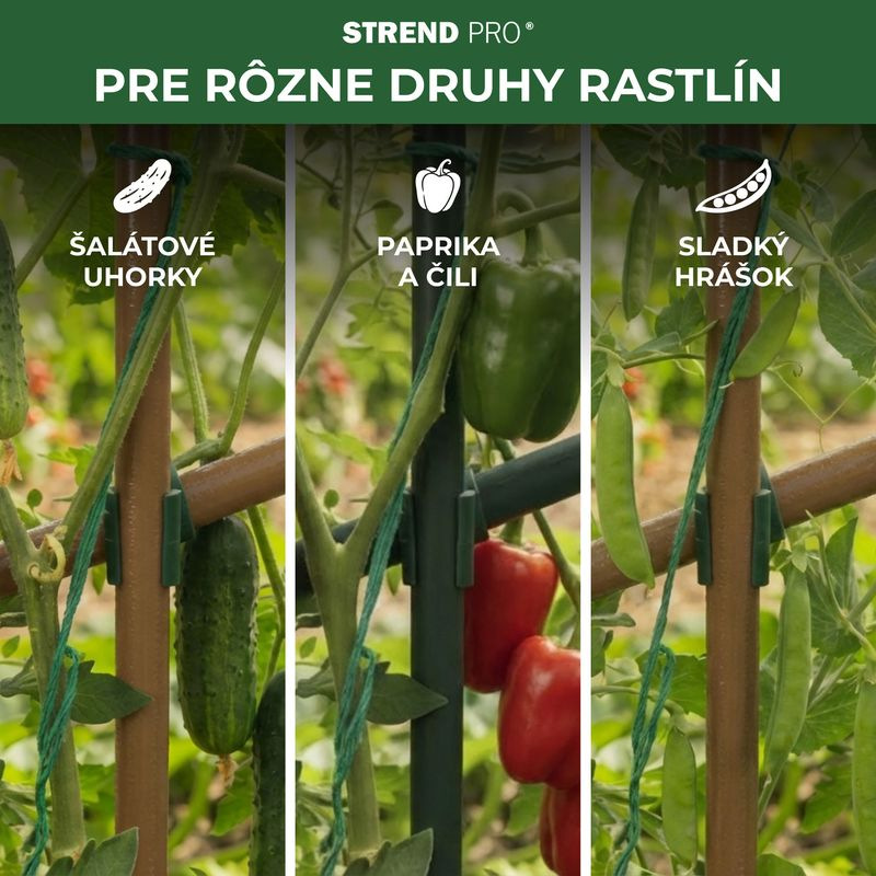 Spojka Strend Pro, plast, konektor na záhradné oporné tyče, 20 mm, bal. 10 ks 3