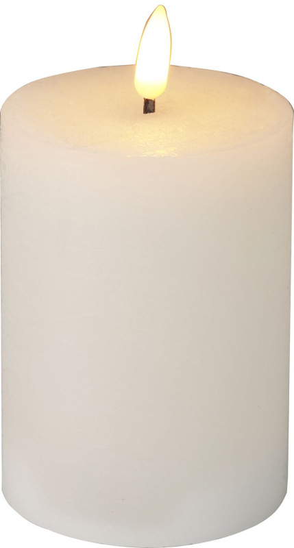 Sviečka, LED, biela, časovač, interiér, 75x75x100mm, sellbox 12 ks 1