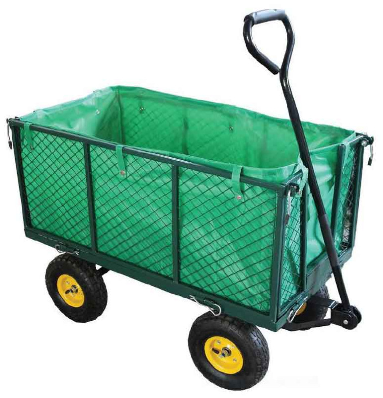 Záhradný vozík so 4 kolesami,, nosnosť 300 kg, 110x51x81 cm, JAD