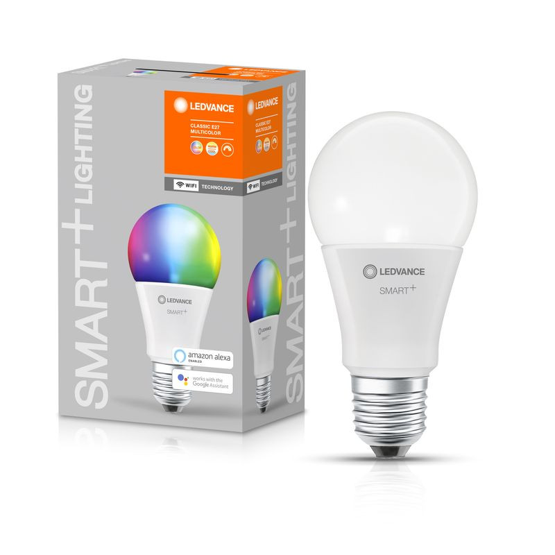 Žiarovka LEDVANCE® SMART+ WIFI 060 (ean5396) dim - stmievateľná, mení farby, 9W, E27, CLASSIC A 1
