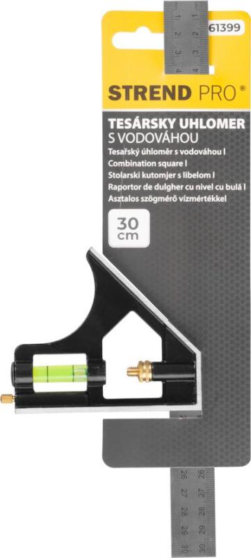 Uholník Strend Pro FSC-13, 300 mm, stolársky, s vodováhou 3