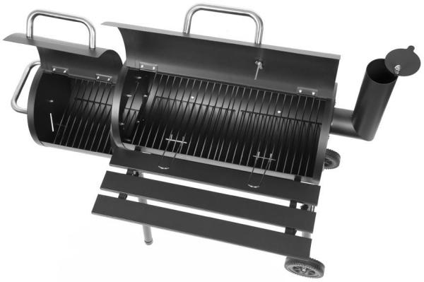 Gril Strend Pro Porter, BBQ, na drevené uhlie, 2v1 - grilovanie a údenie, 110x65x115 cm 2