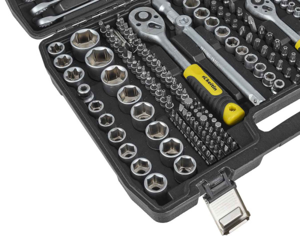 Gola sada 1/2" a 3/8" a 1/4", 216-dielna v plastovom kufri, KELTIN 8