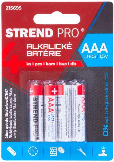 Batéria Strend Pro, LR03, 4 ks, AAA tužka, blister