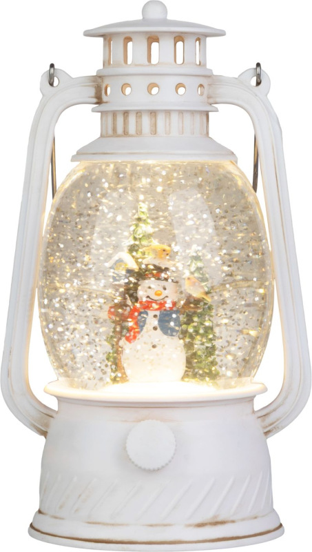Lampáš MagicHome Vianoce, snehuliak, plast, 1xLED teplá biela, 12x10x20.5 cm, 3xAA