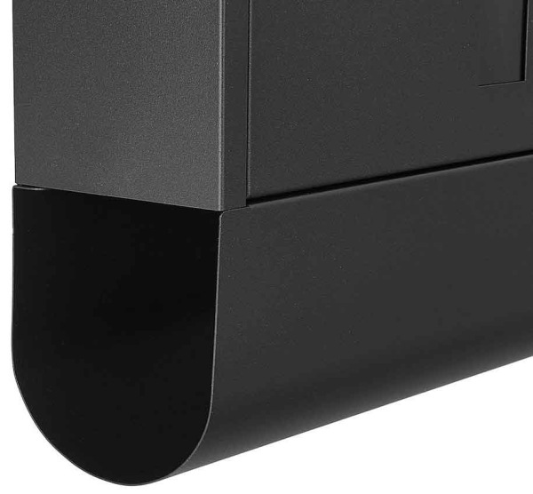 Poštová schránka 34 x 30 x 10 cm, čierna, GEKO 6