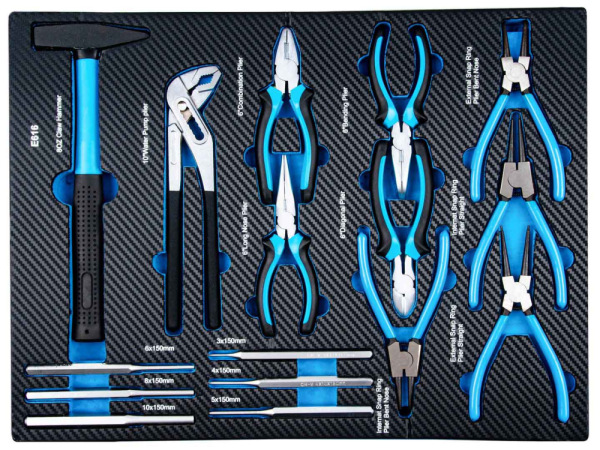 Dielenský vozík na náradie so 7 zásuvkami, náradie- 258 dielov, 850x450x950 mm, GEKO 2