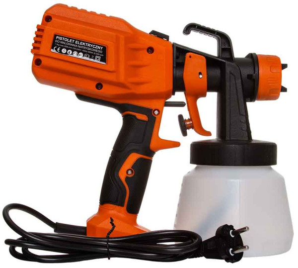 Striekacia maliarska pištoľ, 550 W, nádobka 650 ml, tryska 1,0, 1,8 a 2,5 mm, CATA 7
