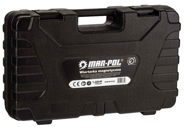 Vŕtačka s magnetickým stojanom 1480 W, sila upnutia 11 500 N, regulácia otáčok, MAR-POL 12