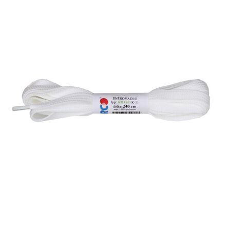 Merco KRASO K-11 šnúrky do korčúľ biela, 240cm