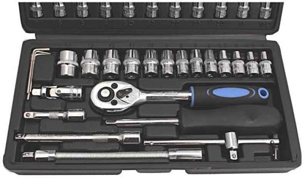 Gola sada 1/4", 46-dielna, hlavice 6-14 mm, XL-TOOLS 4