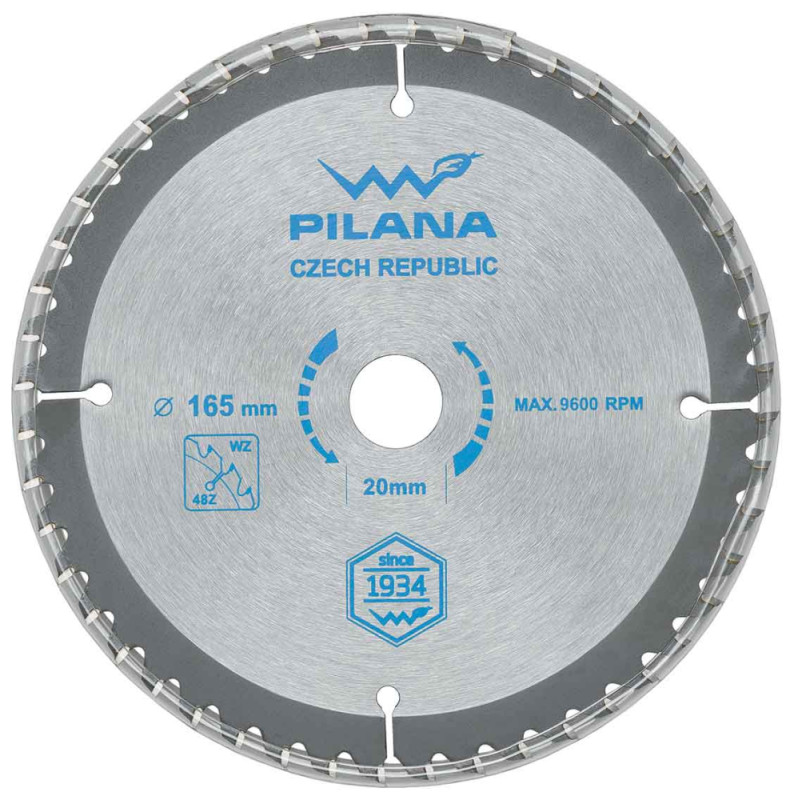 Pílový kotúč s SK plátkami 190x2,2x30 zuby 24 WZ, PILANA 1