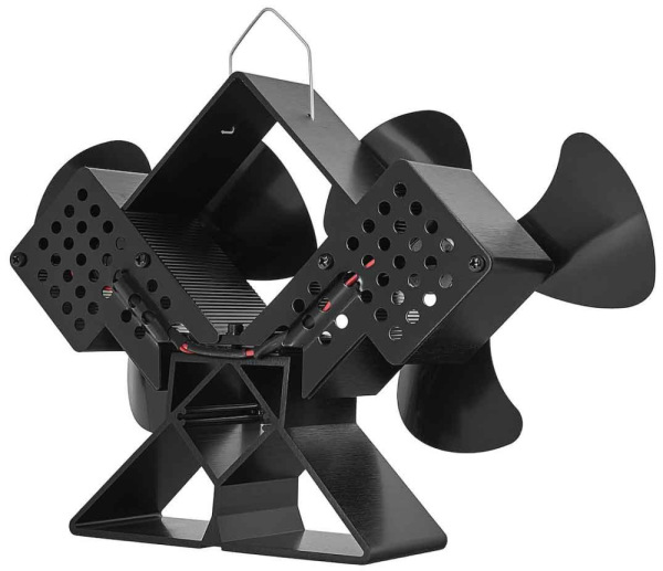 Ventilátor ku krbu bez magnetu, dvojitý, GEKO 2