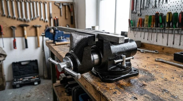 Zverák Strend Pro, 150 mm, dielenský, otočný 1