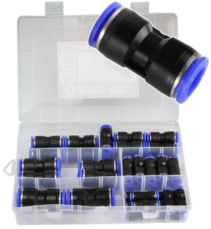 Sada pneumatických rýchlospojok 4-16 mm, 40 kusov, MAR-POL