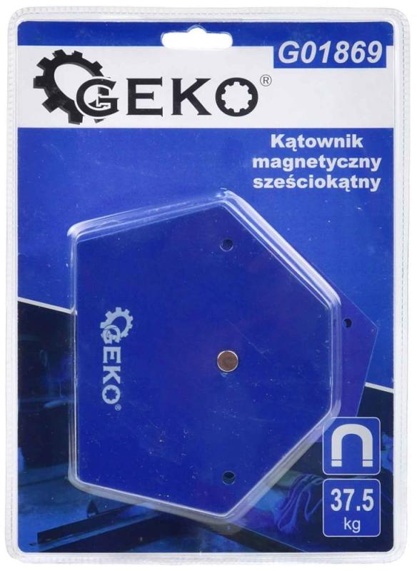 Magnet uhlový šesťhranný, 37,5 kg, GEKO 2