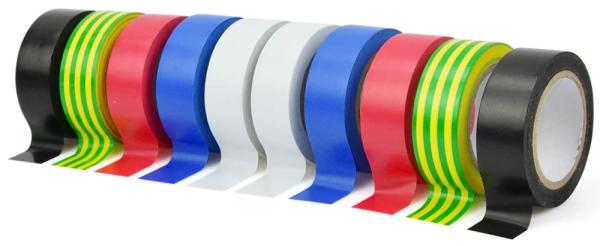 Izolačná páska PVC 19 mm x 0,13 mm x 10 m, 10 farieb, cena za 10 ks, GEKO