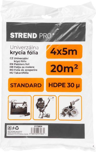Fólia krycia Strend Pro Standard, maliarska, 4x5 m, 30µ, zakrývacia
