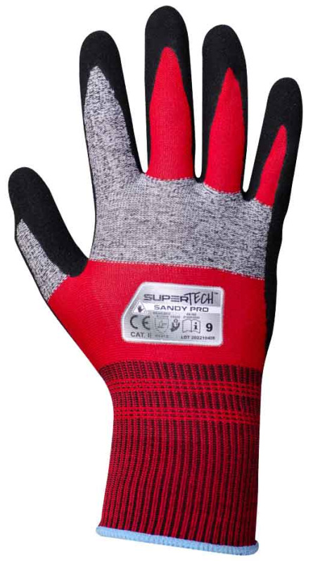 Ochranné rukavice SUPER TECH SANDY PRO, pieskový nitril, veľkosť 10, VASKO 4