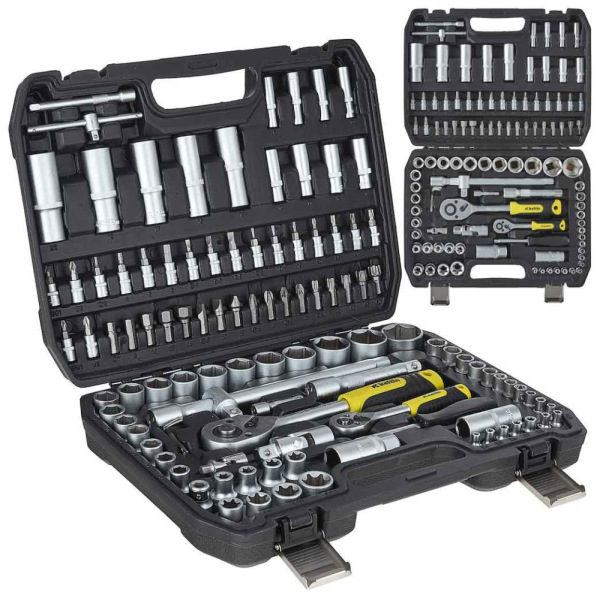 Gola sada 1/4" a 1/2", 108-dielna v plastovom kufri, KELTIN