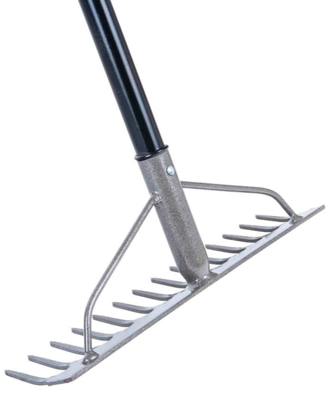 Kovové hrable 14-zubové 150cm HARD-LINE, GEKO 4