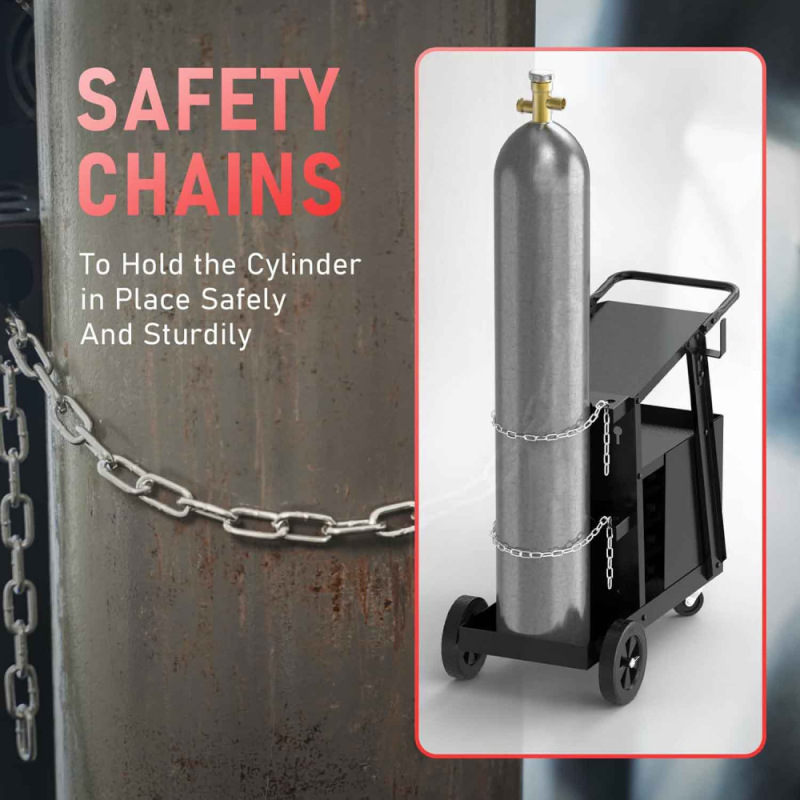 Mobilný vozík pre zváračov, 4 zásuvky, GEKO 17