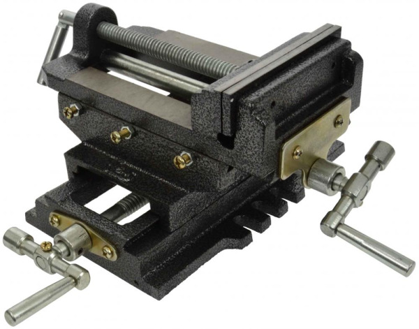 Zverák krížový dvojosový 125 mm, GEKO 1