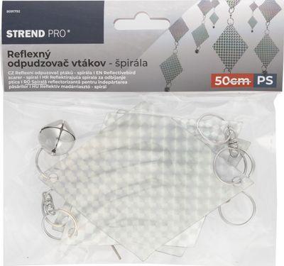 Plašič vtákov Strend Pro, špirála, reflexná, s rolničkou, 50 cm 1