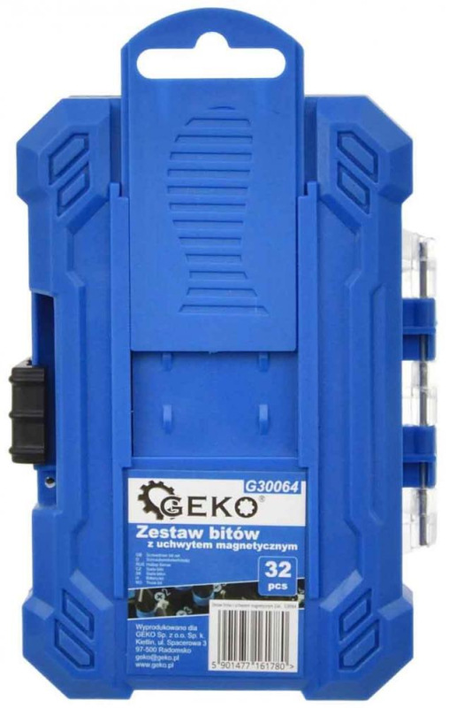 Sada bitov 1/4" s magnetickým nadstavcom, materiál S2, 32-dielna, GEKO 5