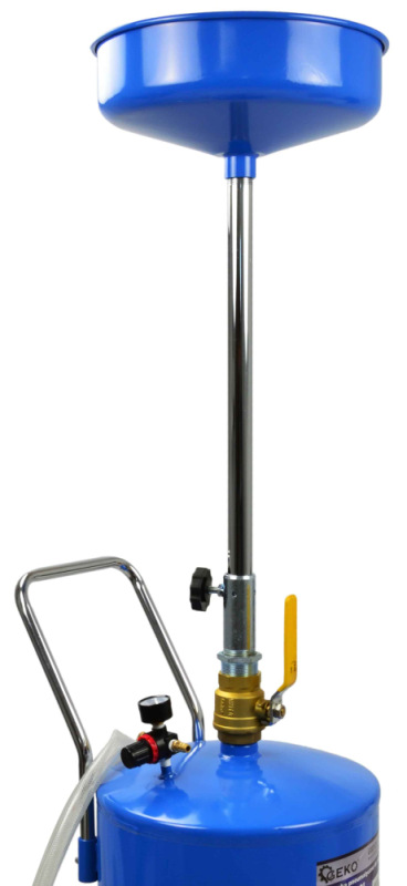 Pneumatická zberná nádoba oleja, objem 70 litrov, výška zbernej misky 110-160 cm, GEKO 5