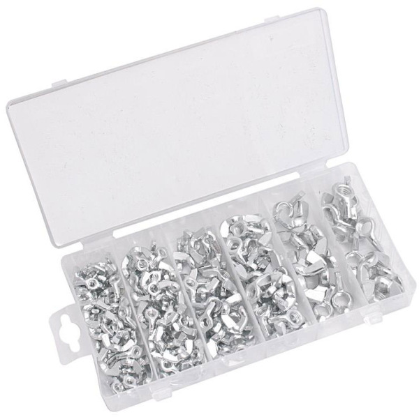 Sada motýlikových matíc, 150-dielna, XL-TOOLS