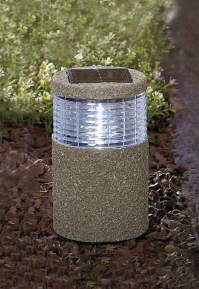 Lampa Strend Pro Garden, solárna, LED, imitácia kameňa, 11,2x11,2x29 cm