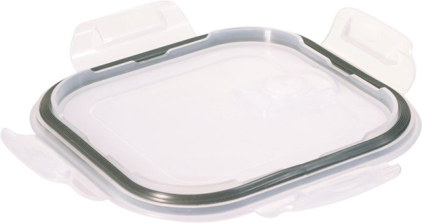 Dóza MagicHome, sklenená, štvorcová, 800 ml, s vekom, s ventilom na odvetrávanie 1
