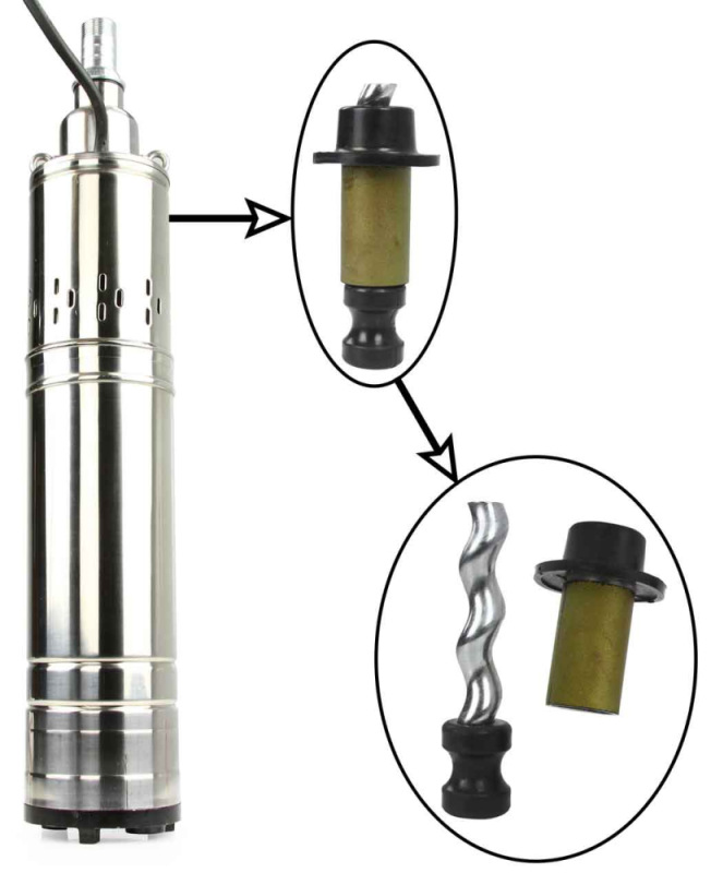 Čerpadlo na vodu ponorné, 230V/50Hz, 28,5l/min, výtlak 70 m, 1100W, priemer 10cm, MAR-POL 3