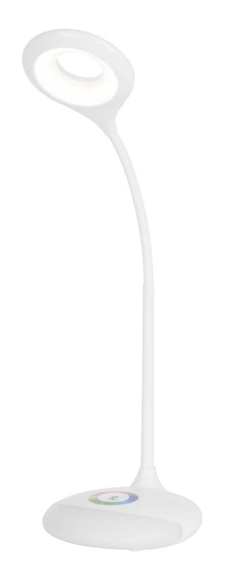Lampa LED, stolná, stmievateľná, biela, RGB podsvietenie, USB, 5 W 4