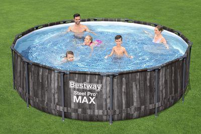 Bazén Bestway® Steel Pro MAX, 5614Z, kartušová filtrácia, rebrík, plachta, 427x107 cm 3